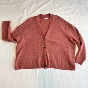 American Eagle Outfitters Rose Button-Up Cardigan Women’s Large